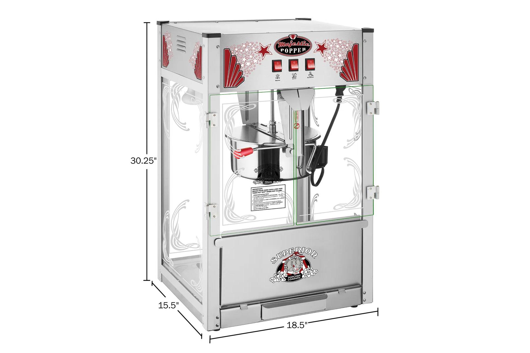 16 oz Popcorn Machine Party Games rentals Winnipeg Manitoba and Kenora Ontario