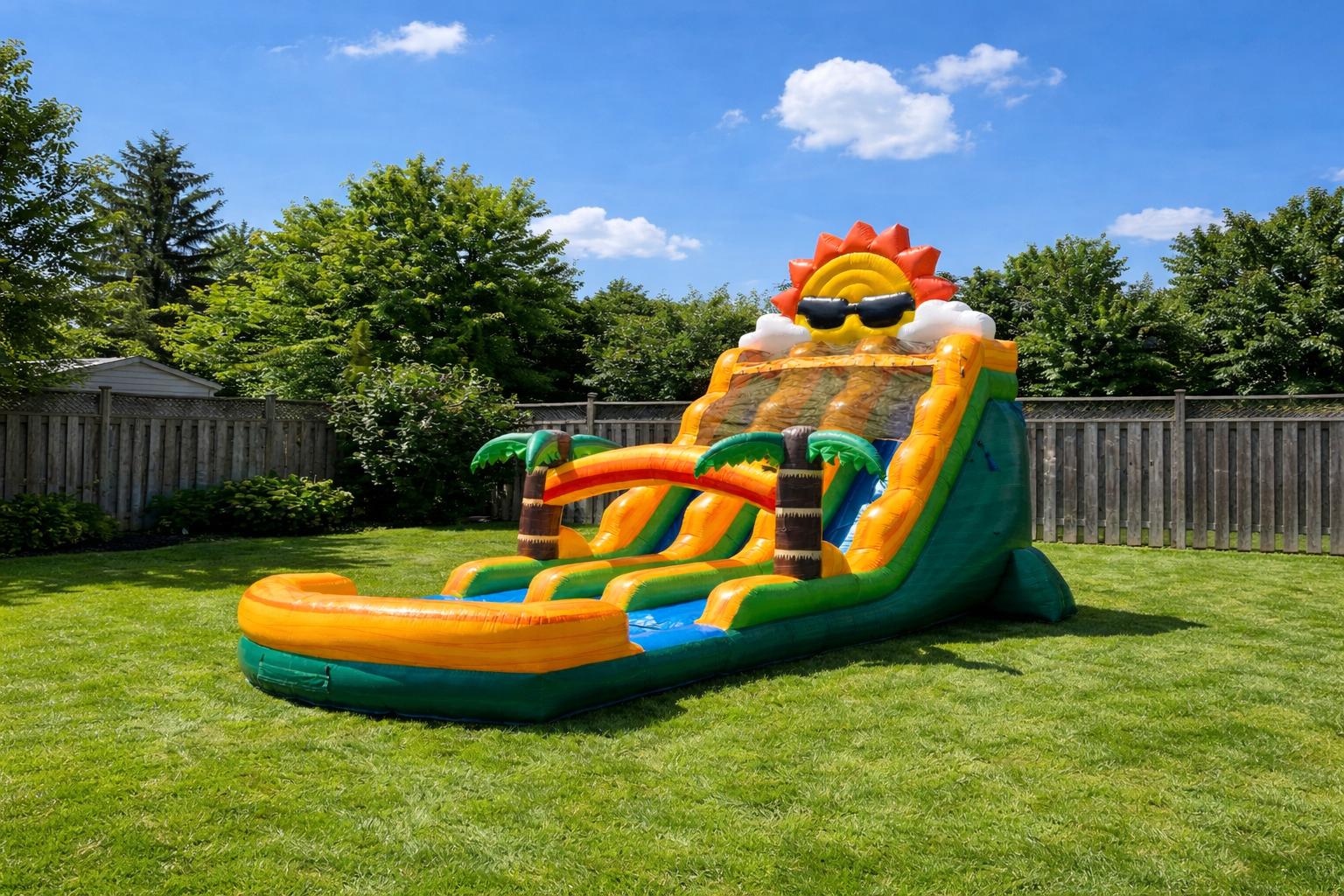 Inflatable water slide rental in Ottawa and Gatineau for summer birthdays and kids parties