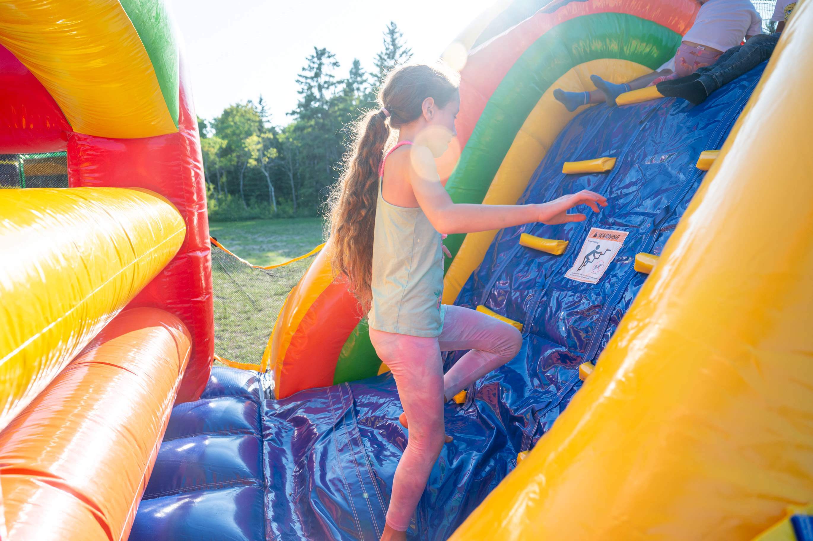 40' Rainbow Mega Obstacle Course Bouncy Castle party rentals Ottawa Ontario and Gatineau Quebec