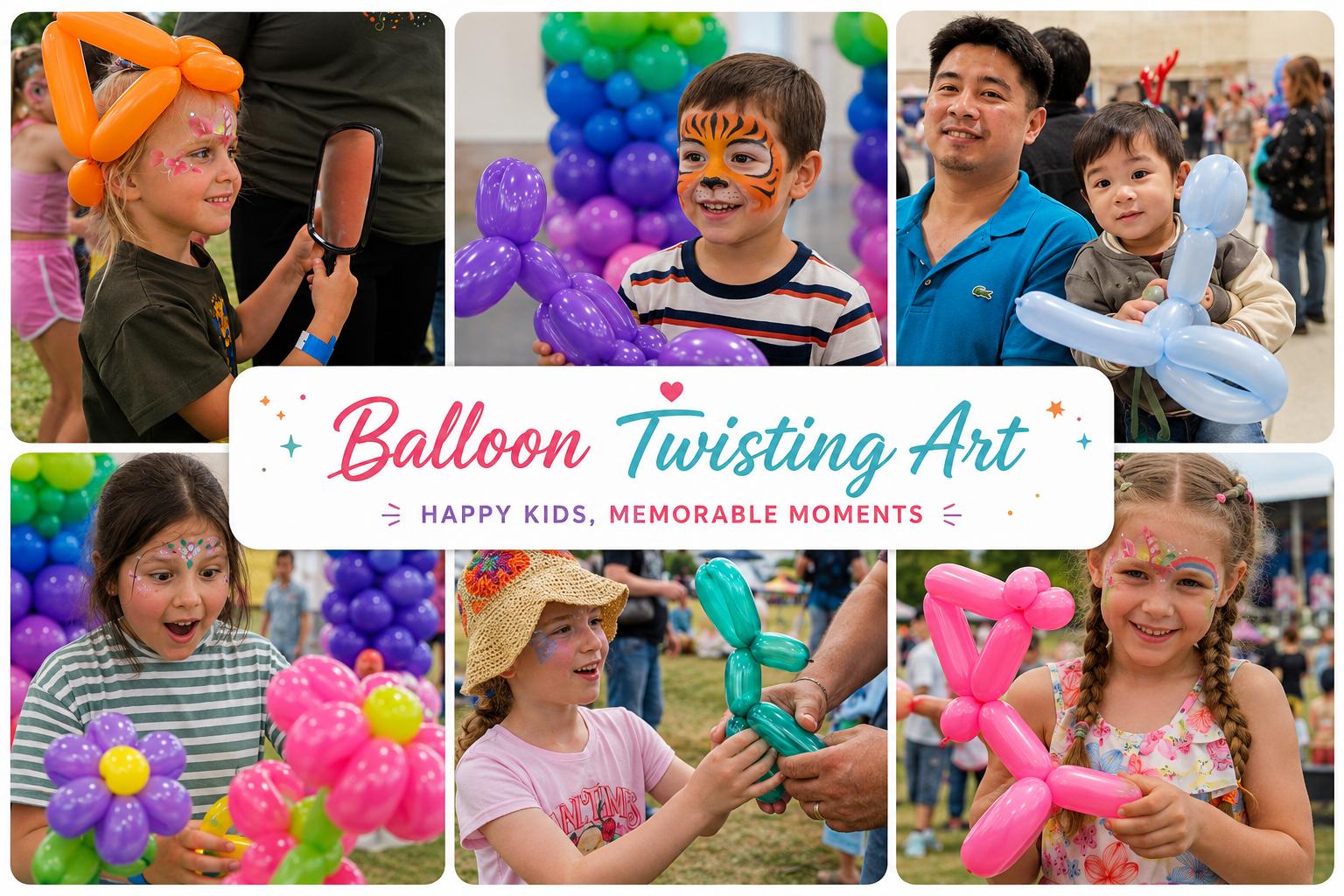 Colourful balloon twisting art in Ottawa for fundraisers school fun fairs and public events