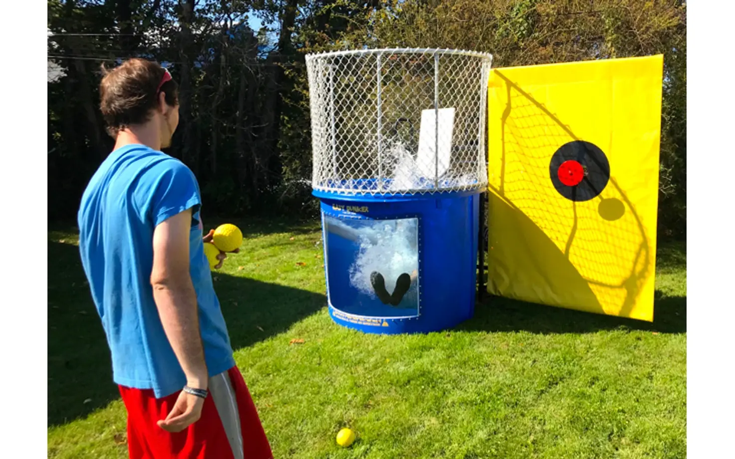 Dunk tank water attraction rental for fundraisers and summer festivals in Ottawa