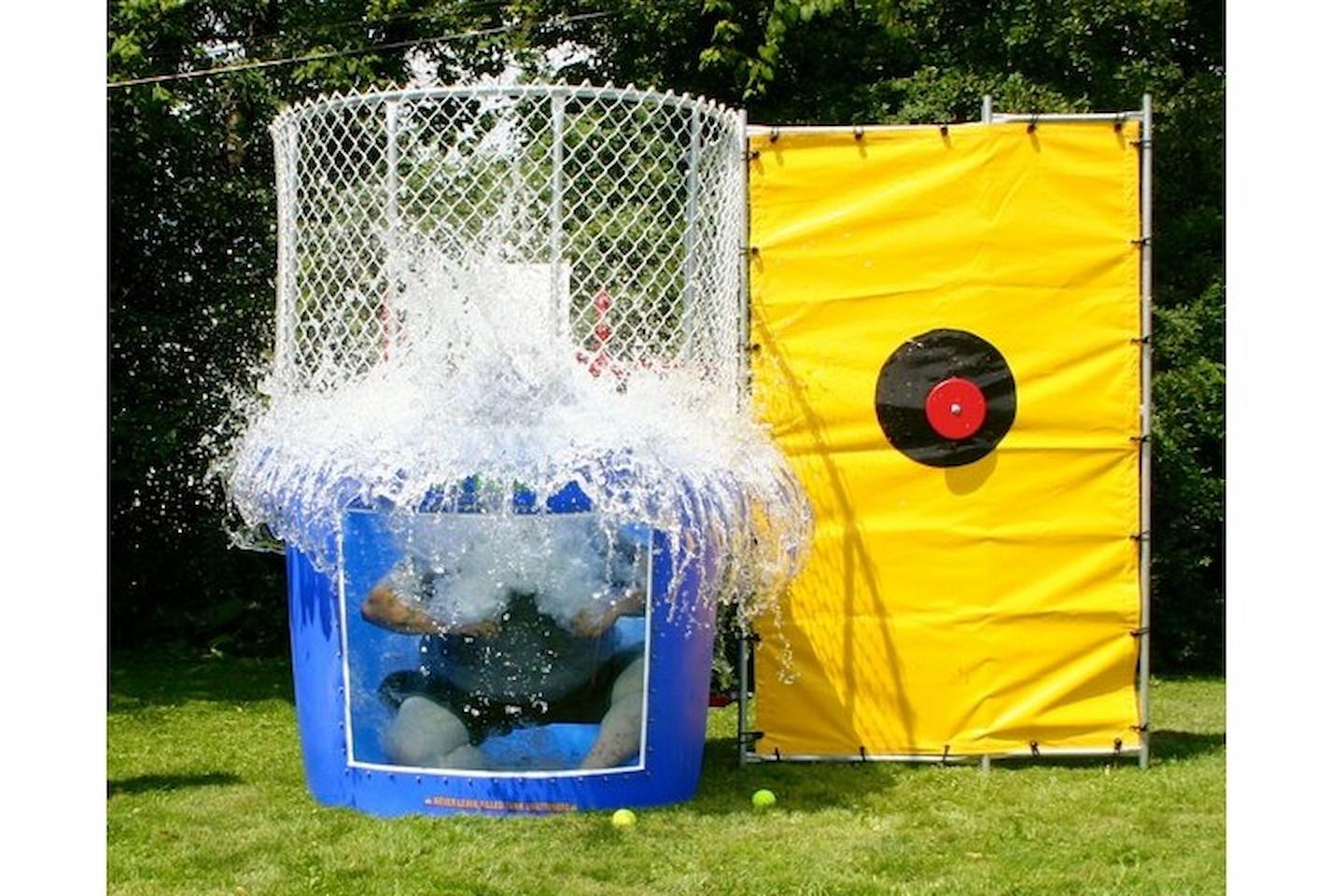 Party Jump Rentals dunk tank setup at Ottawa outdoor event