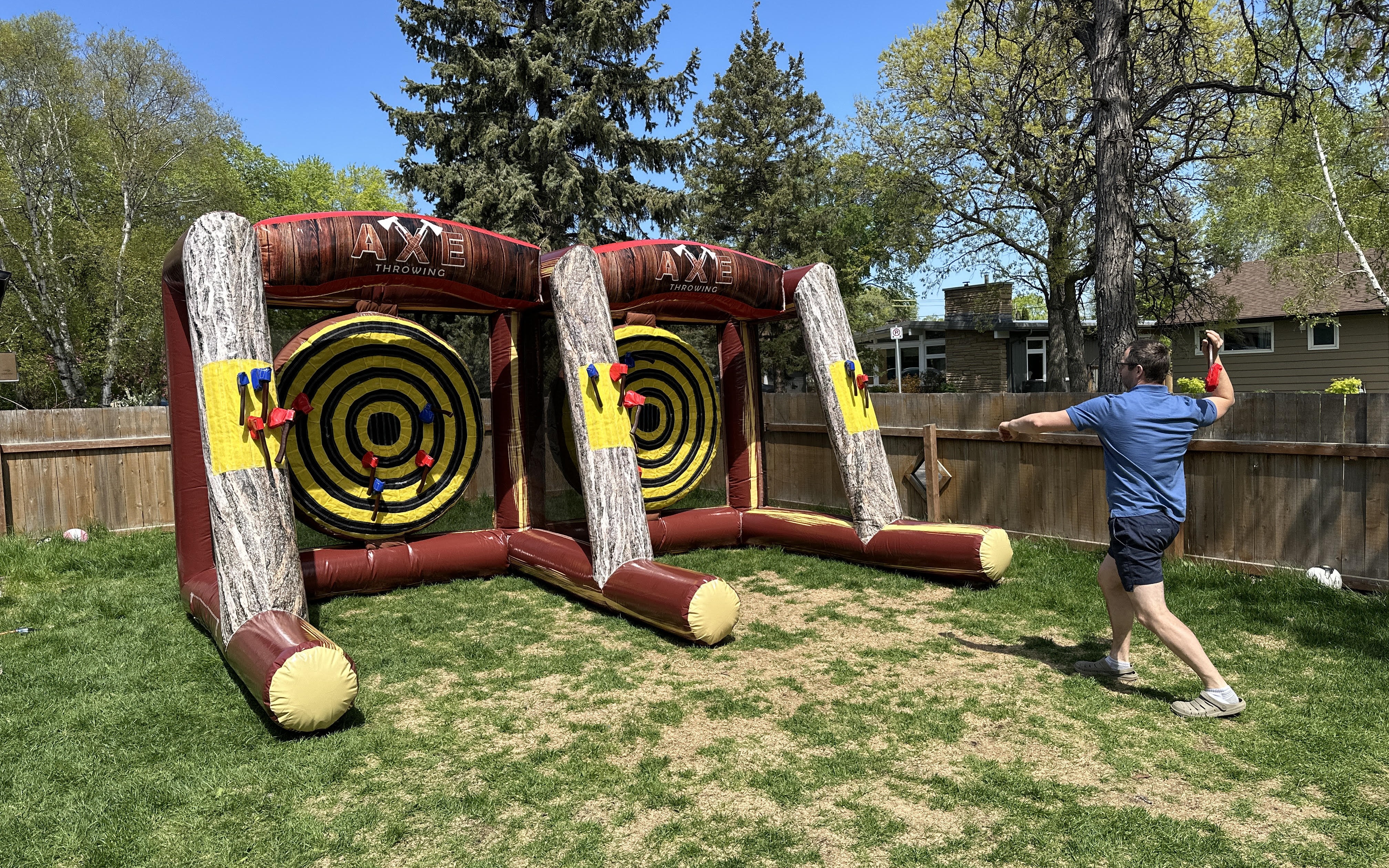 Giant Soccer Darts Game Inflatable for rent Ottawa Ontario and Gatineau Quebec