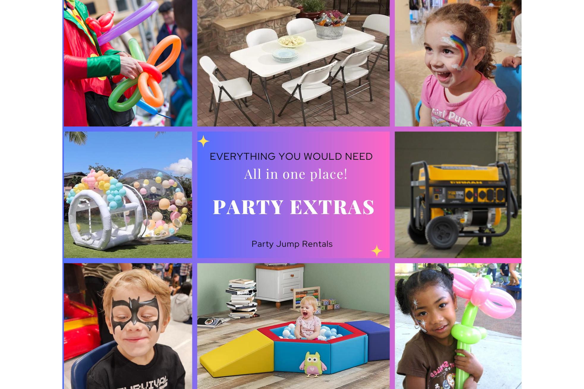 Foam Party Face Painting Cotton candy machine Popcorn machine Party games Generators Party extras for rent Ottawa Ontario and Gatineau Quebec