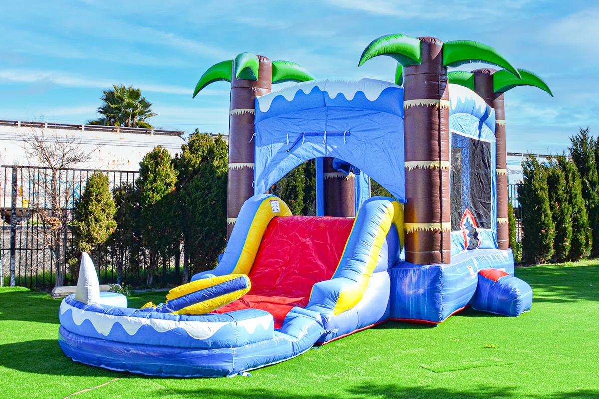 Shark Inflatable Water Slide Bounce House Combo party rentals Ottawa Ontario and Gatineau Quebec