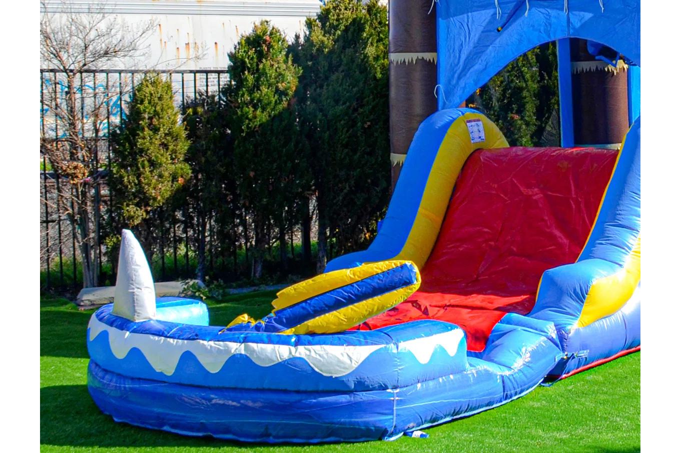 Shark Inflatable Water Slide Bounce House Combo party rentals Ottawa Ontario and Gatineau Quebec
