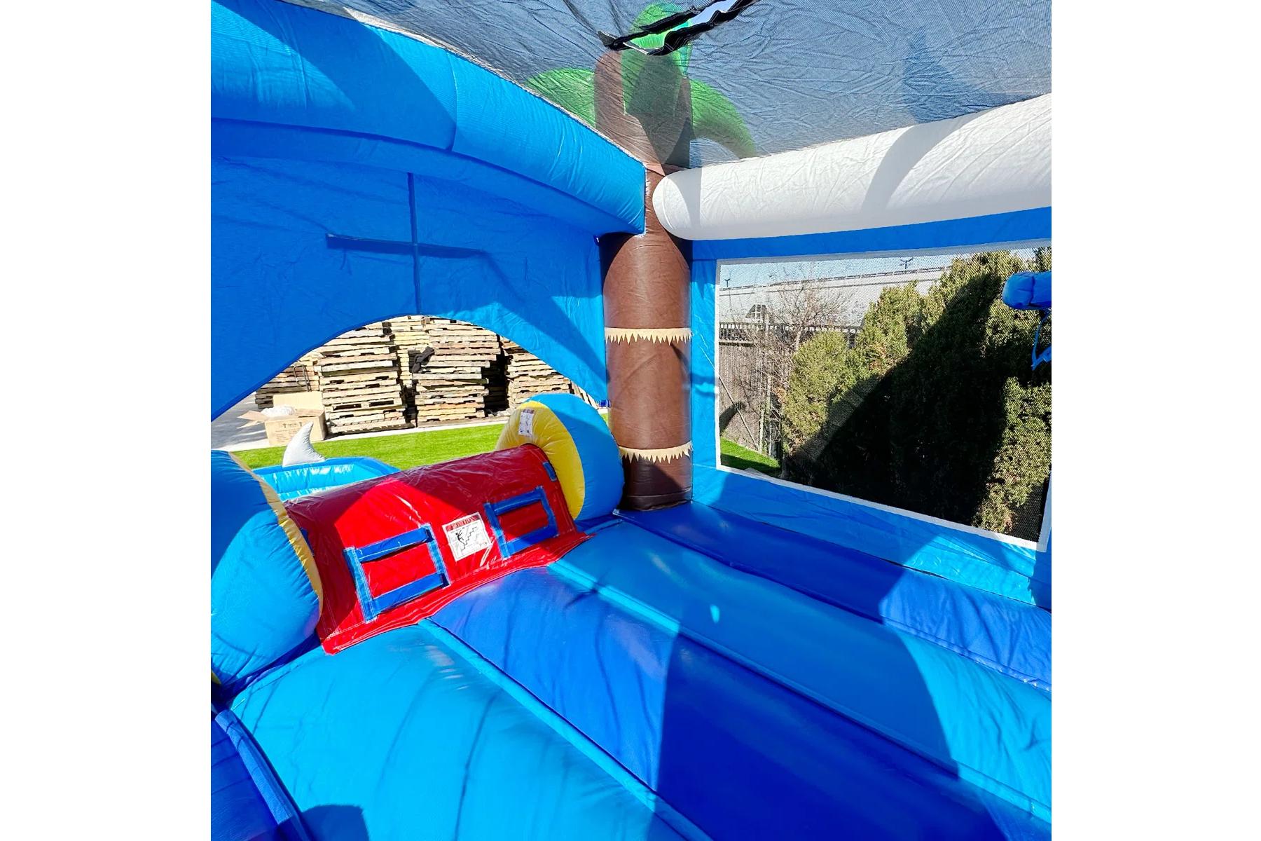 Shark Inflatable Water Slide Bounce House Combo party rentals Ottawa Ontario and Gatineau Quebec