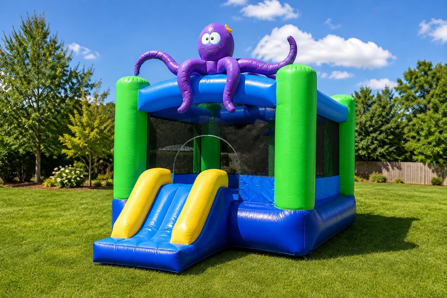 Octopus Bounce House With Slide rental in Ottawa Ontario for backyard birthdays and private family parties