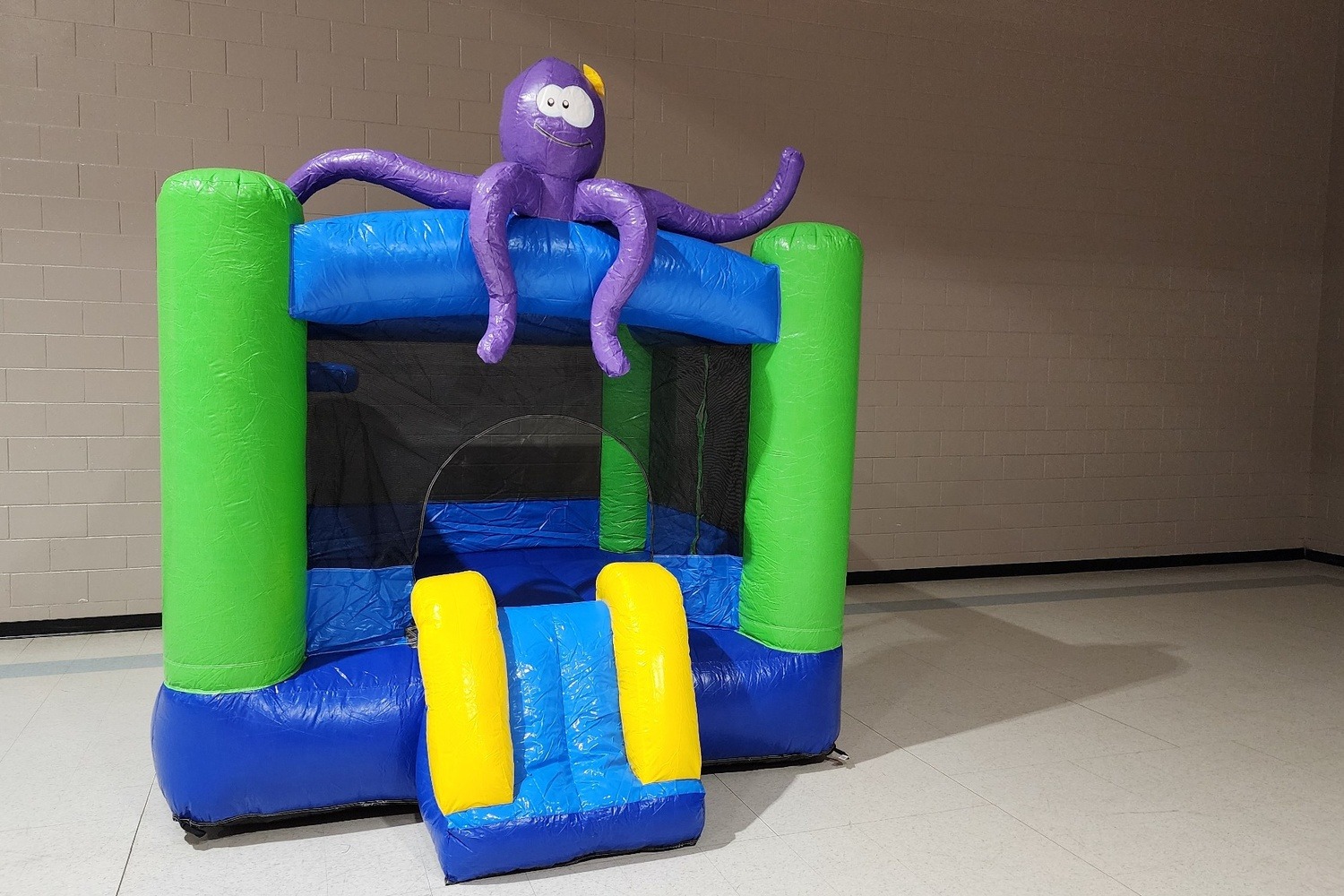 Compact Octopus Bounce House rental for birthday parties and backyard events in Ottawa